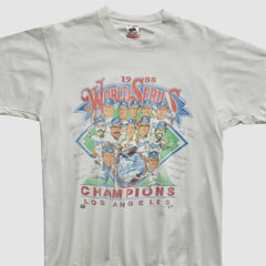 World Series Fruit of The Loom 1988 T-shirt - White - Vintage T-shirts