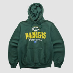 Green Bay Packers NFL 2000s Hooded Pullover Sweatshirt - Green Pullover