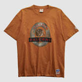 Atlanta Falcons Nutmeg Mills 90s T-shirt - Clay T-shirts
