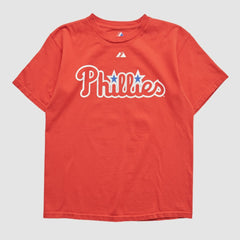 Philadelphia Phillies Majestic 2000s T-shirt - Red - XVintage T-shirts