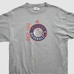 Boston Red Sox Adidas 2000s T-shirt - Heather Gray - Vintage T-shirts