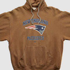 New England Patriots Jerzees 2000s Hooded Sweatshirt - Clay Sweatshirts