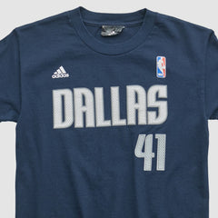Dallas Mavericks 2010s T-shirt Navy Vintage - Adidas