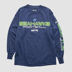 Seattle Seahawks NFL 2010s Long Sleeve T-shirt - Navy T-shirts