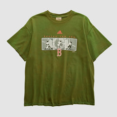 Boston Red Sox Adidas 2000s T-shirt - Olive - Vintage T-shirts