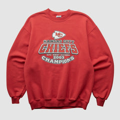 Kansas City Chiefs Jerzees 2003 Pullover Sweatshirt - Red Pullover