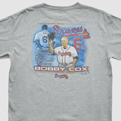 Atlanta Braves Majestic 2010 T-shirt - Heather Gray - Vintage T-shirts