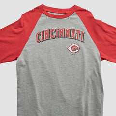 Cincinnati Reds Majestic 2009 T-shirt - Heather Gray - Vintage T-shirts