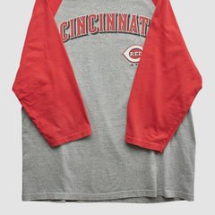 Cincinnati Reds Majestic 2009 T-shirt - Heather Gray - Vintage T-shirts