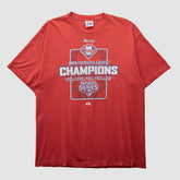 Philadelphia Phillies Majestic 2009 T-shirt - Red - Vintage T-shirts