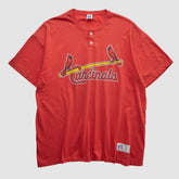 St. Louis Cardinals Russell 1996 T-shirt - Red - XVintage T-shirts