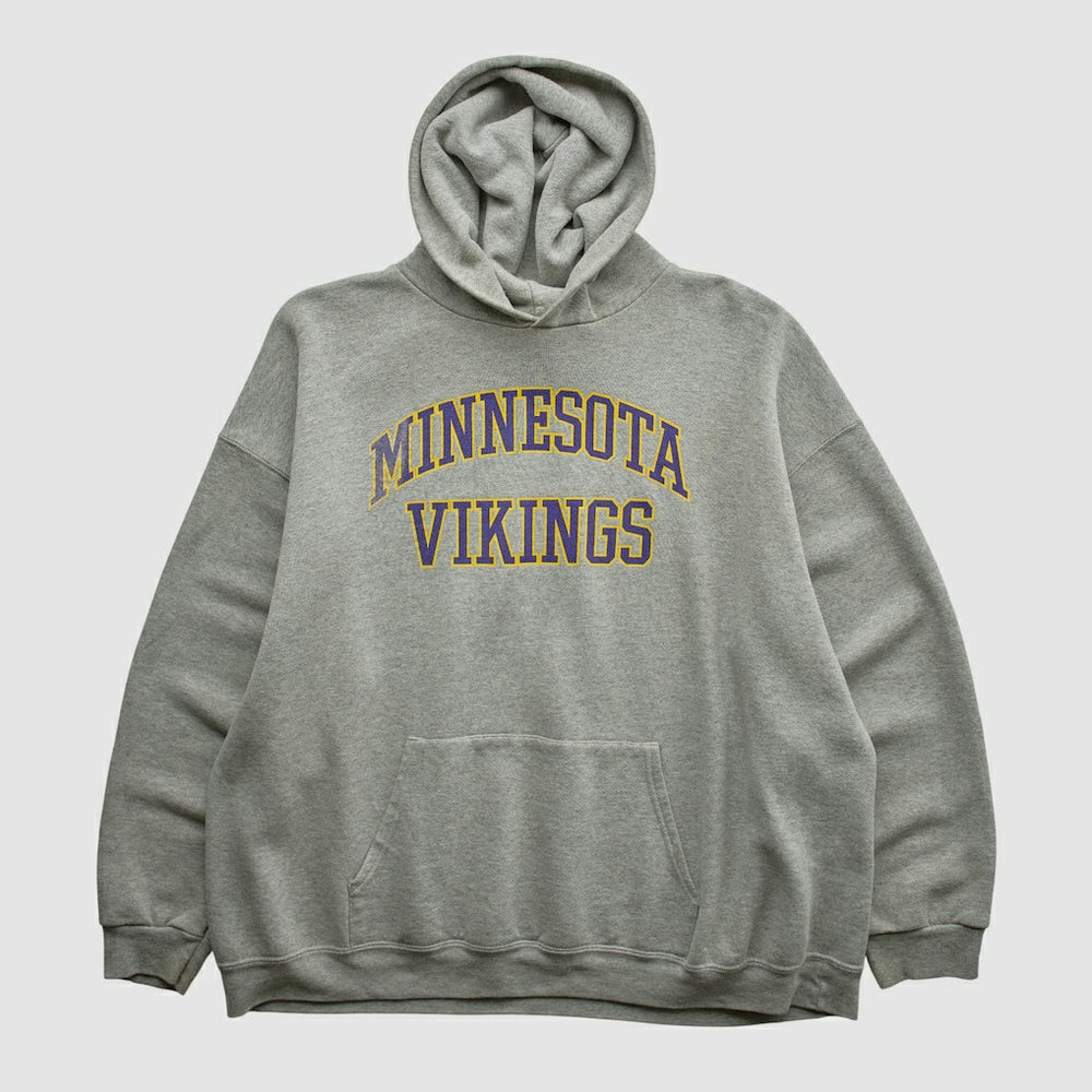 Minnesota Vikings NFL 2000s Hooded Pullover Sweatshirt - Heather Gray Pullover
