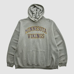 Minnesota Vikings NFL 2000s Hooded Pullover Sweatshirt - Heather Gray Pullover