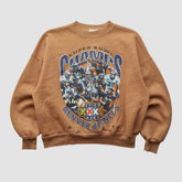 Denver Broncos Hanes 1998 Pullover Sweatshirt - Clay Pullover