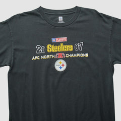 Pittsburgh Steelers NFL 2007 Long Sleeve T-shirt - Black T-shirts