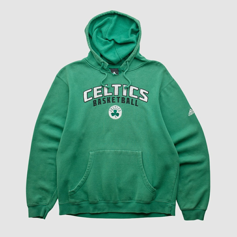 Boston Celtics 2010s Hooded Pullover Sweatshirt Green Vintage - Adidas