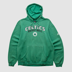 Boston Celtics 2010s Hooded Pullover Sweatshirt Green Vintage - Adidas