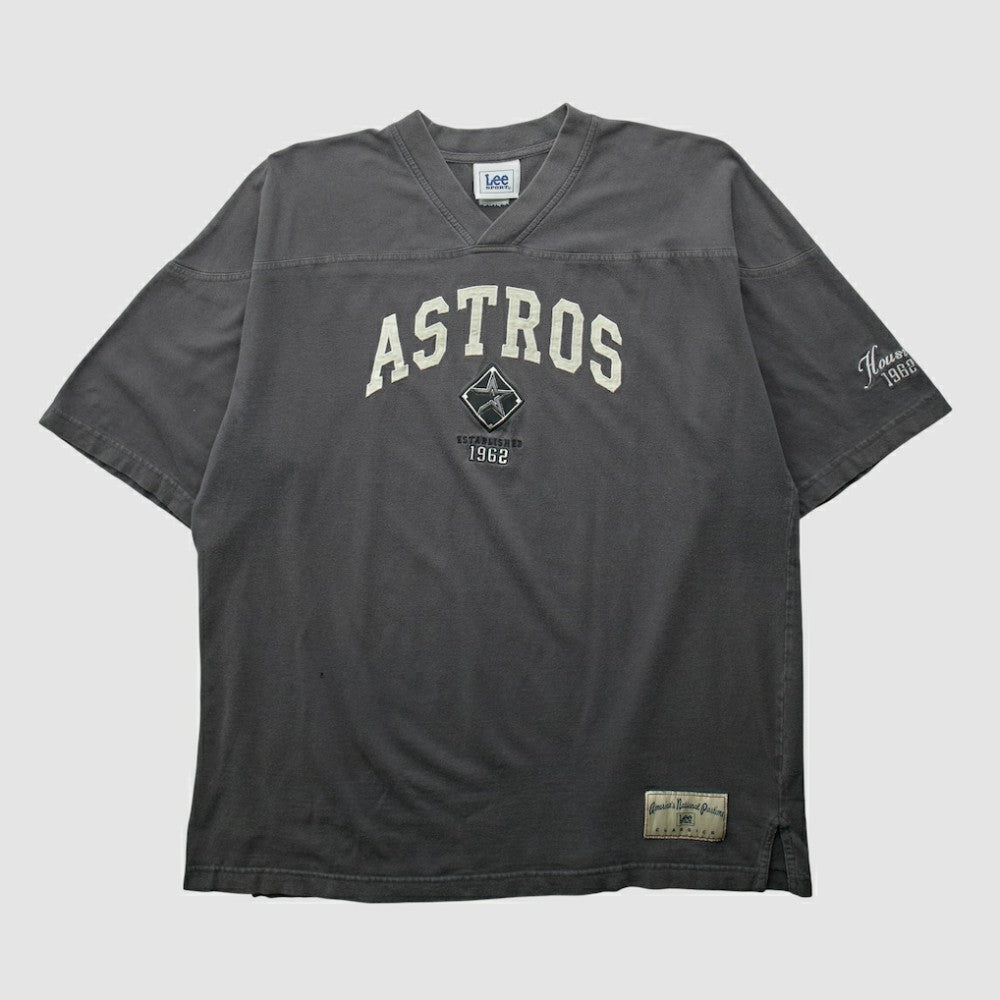 Houston Astros Lee Sport 2000s T-shirt - Charcoal - XVintage T-shirts
