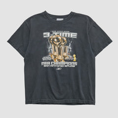 San Antonio Spurs Reebok 2005 T-shirt Black Vintage - Vintage outlet