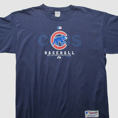 Chicago Cubs Majestic 2000s T-shirt - Navy - 2XVintage T-shirts