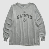 New Orleans Saints NFL Long Sleeve T-shirt - Heather Gray T-shirts
