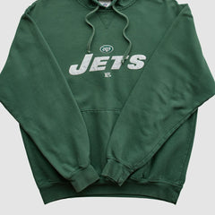 New York Jets NFL 2000s Hooded Pullover Sweatshirt - Green Pullover