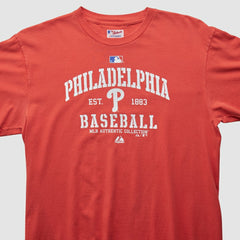 Philadelphia Phillies Majestic 2000s T-shirt - Red - Vintage T-shirts