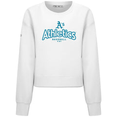 Athletics Levelwear Women's Judd Cornerstone Cropped Sweatshirt - White Sweatshirts