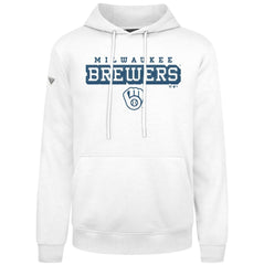 Milwaukee Brewers Levelwear Podium Hoodie - White Hoodies