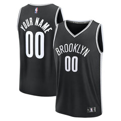 Brooklyn Nets Fast Break Custom Jersey Icon Edition Black - Fanatics