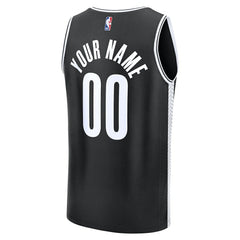 Brooklyn Nets Fast Break Custom Jersey Icon Edition Black - Fanatics