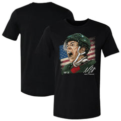 Matthew Boldy US Men's Hockey 500 Level Flag T-Shirt - Black | US 203959019