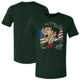 Matthew Boldy US Men's Hockey 500 Level Flag T-Shirt - Green | US 203959021