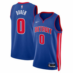 Jalen Duren Detroit Pistons Unisex Swingman Jersey Icon Editi- Blue - Nike