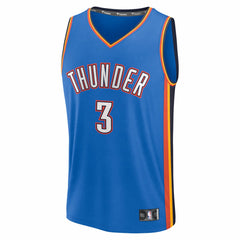 Jared McCain Oklahoma City Thunder Fast Break Replica Jersey Icon Edition Blue - Fanatics