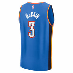 Jared McCain Oklahoma City Thunder Fast Break Replica Jersey Icon Edition Blue - Fanatics