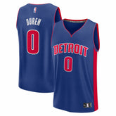 Jalen Duren Detroit Pistons Fast Break Replica Jersey Icon Editi- Blue - Fanatics