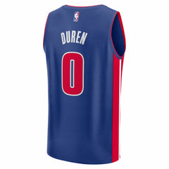 Jalen Duren Detroit Pistons Fast Break Replica Jersey Icon Editi- Blue - Fanatics
