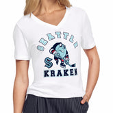 Seattle Kraken Starter Women's Tough Puck T-Shirt - White | US 203995151