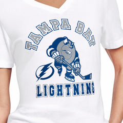 Tampa Bay Lightning Starter Women's Tough Puck T-Shirt - White | US 203995153