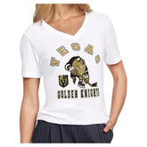 Vegas Golden Knights Starter Women's Tough Puck T-Shirt - White | US 203995156