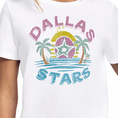 Dallas Stars Starter Women's Tonal Beach T-Shirt - White | US 204013629