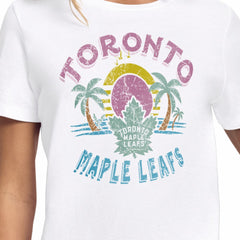 Toronto Maple Leafs Starter Women's Tonal Beach T-Shirt - White | US 204013647