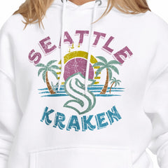 Seattle Kraken Starter Women's Tonal Beach Hoodie - White | US 204013667