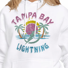 Tampa Bay Lightning Starter Women's Tonal Beach Hoodie - White | US 204013669