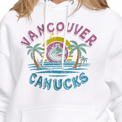 Vancouver Canucks Starter Women's Tonal Beach Hoodie - White | US 204013671