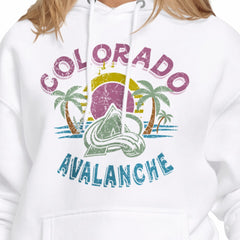Colorado Avalanche Starter Women's Tonal Beach Hoodie - White | US 204013676