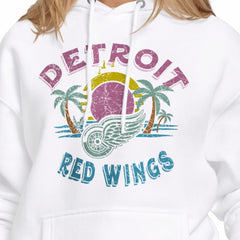 Detroit Red Wings Starter Women's Tonal Beach Hoodie - White | US 204013683