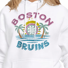 Boston Bruins Starter Women's Tonal Beach Hoodie - White | US 204013684