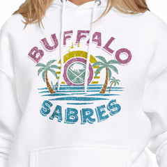 Buffalo Sabres Starter Women's Tonal Beach Hoodie - White | US 204013687